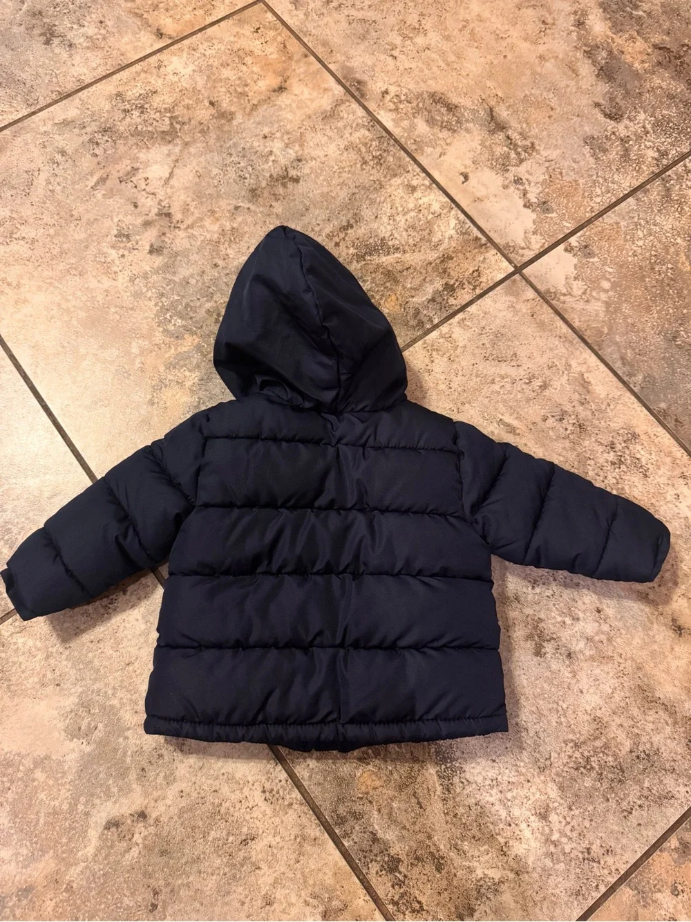 Old Navy Toddler Jacket Hooded Zipper Front Blue Unisex Size 6-12M